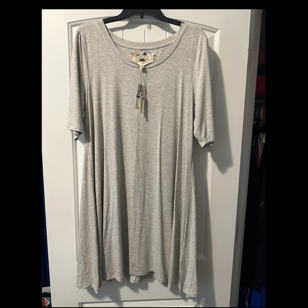 Gray Shift Dress